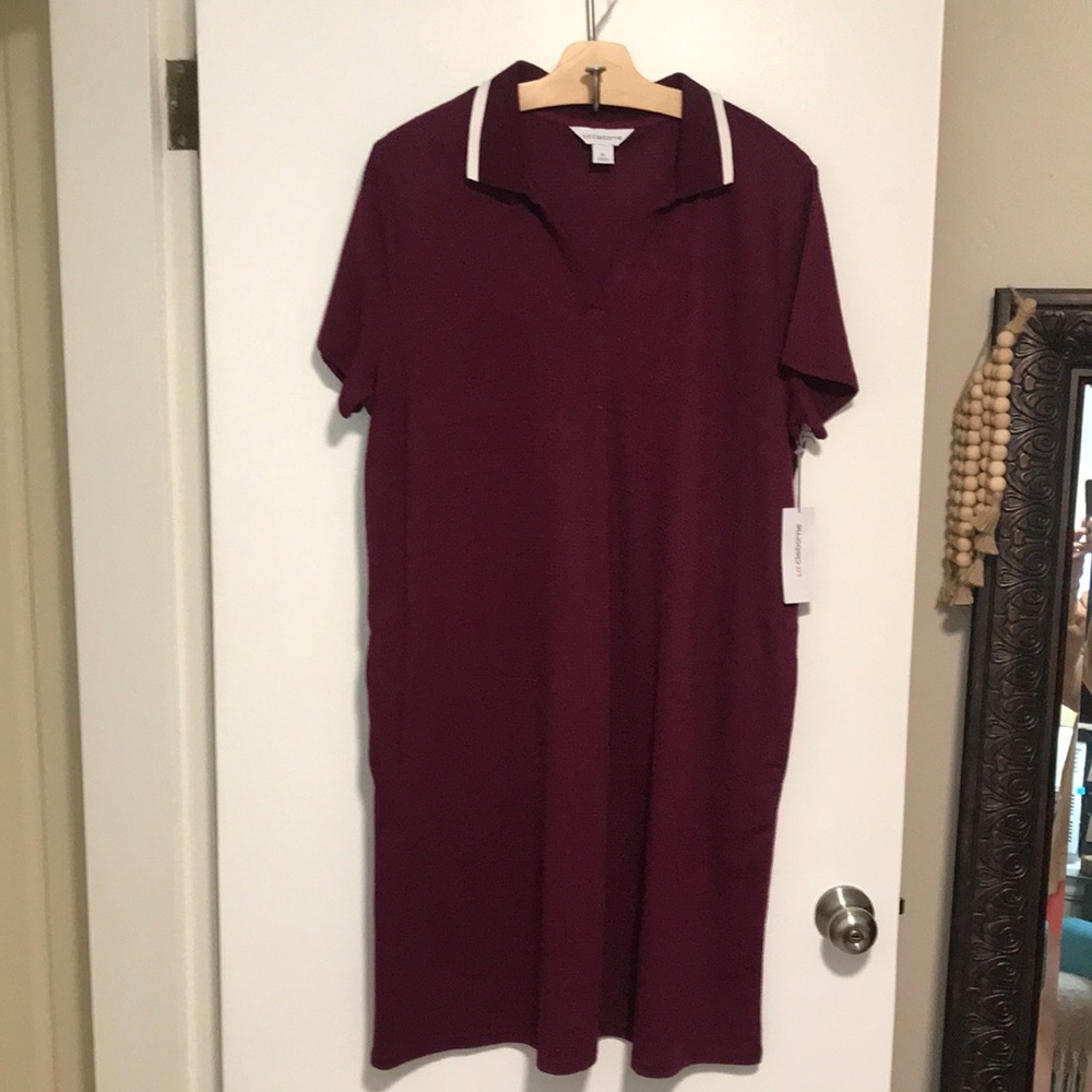 NEW Liz Claiborne‎ Short Sleeve Tee Shirt Dress. XL - Picture 3 of 11